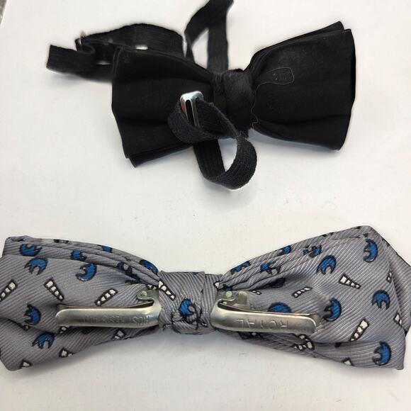 Vintage 1950s–70s Boys Clip-On Bow Tie Lot of 7 Royal Ormond Beau Clip - Picture 8 of 11